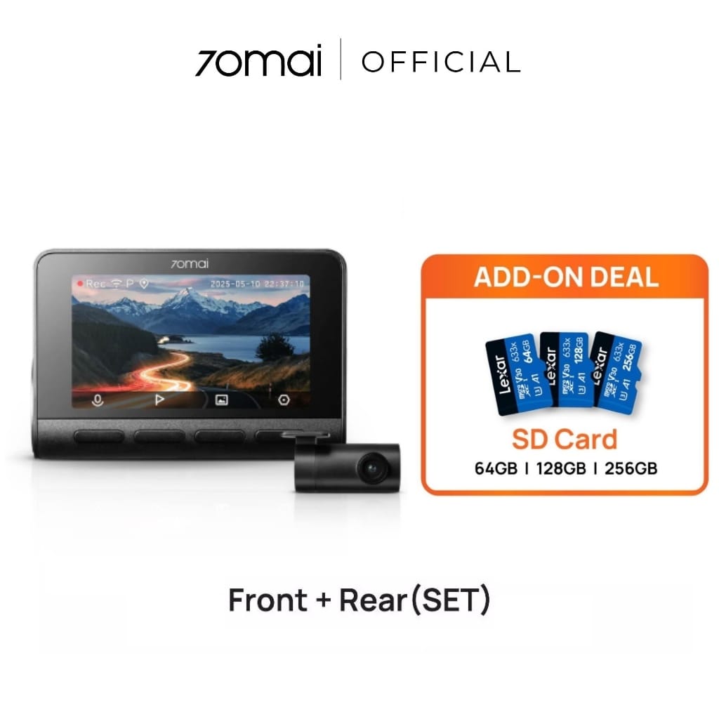 Dashcam 70mai A800SE 4K untuk kereta