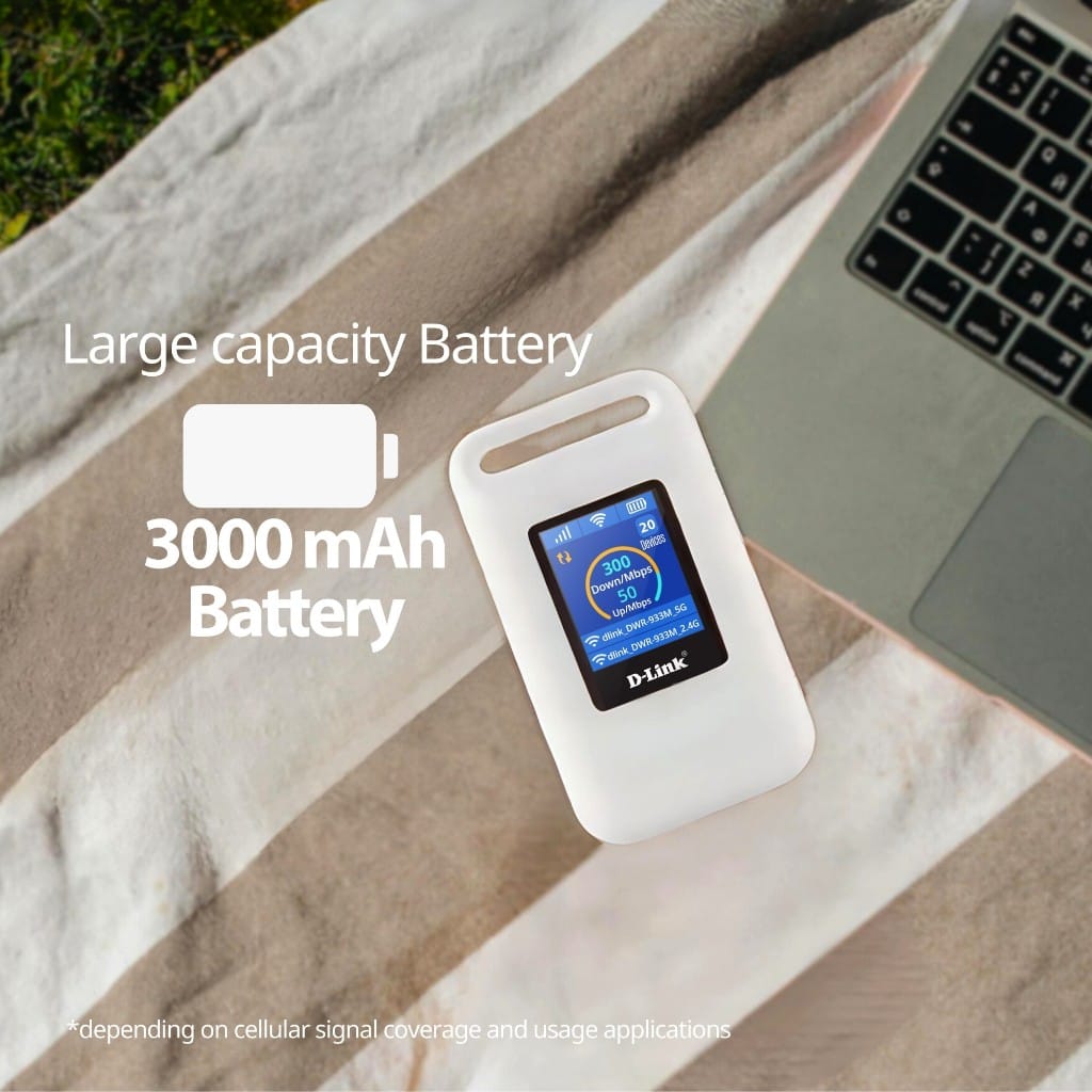 D-Link DWR-933M bateri 3000mAh terbina