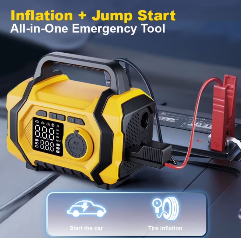 SOARFLY jump starter menghidupkan enjin kereta